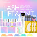Professional Lash Lift Kit: Semi-Permanent Black Eyebrows Eyelash Perm Set - Salon Quailty Eyelash Lamination at Home for Women (Black)