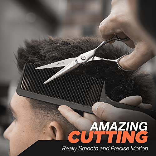 Sirabe 6.3-inch Professional Hair Cutting Scissors - Ultra Sharp Stainless Steel Barber Shears
