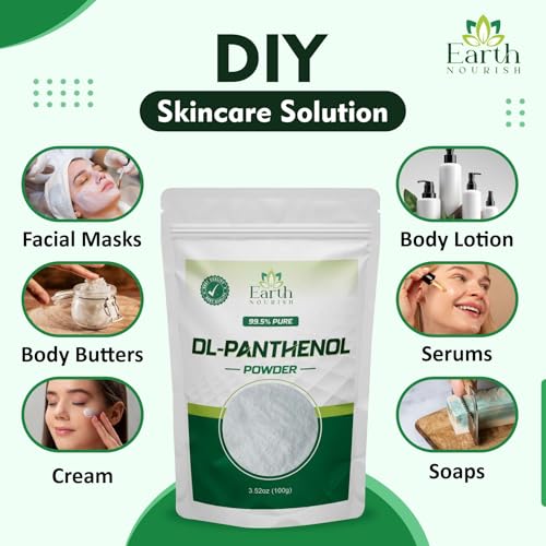 DL-Panthenol Powder 3.52oz - Provitamin B5 for Hair & Skin DIY Cosmetics (Variation of THIS listing)