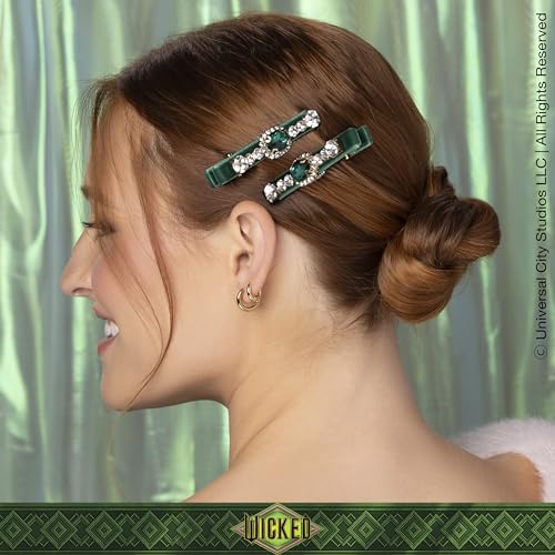 Wicked Emerald City Rhinestone Salon Clips - hair clips - hair clips for women - gifts for her - hair accessories -Scunci by Conair - 2PK