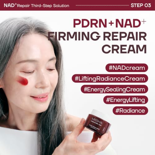 MISSHA PDRN NAD+ Firming Repair Face Moisturizer 2.36 fl oz - Korean Hydrating Cream
