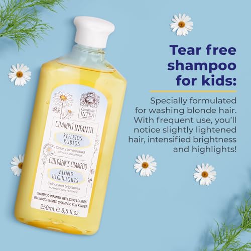 Kids Chamomile Shampoo for Blonde Highlights - 8.5 Fl Oz Natural Toddler Hair Lightener - No Silicones or Parabens - Variation of THIS listing