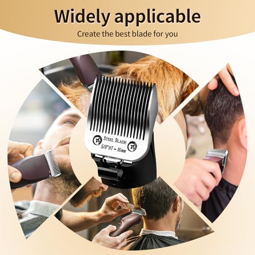 Silver 5/8HT Steel Clipper Blade Compatible with Andis & Oster A5 – 1 Pack Variation of Silver-5/8HT
