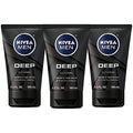 Men's Charcoal Face & Beard Wash Pack - Deep Cleansing, Vanilla Bourbon Scent