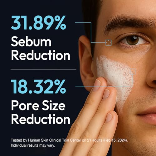 Dual Pore Cleanser, 2-in-1 Oil to Foam Face Wash with Salicylic Acid ? Blackhead Remover & Pore Minimizer ? Korean Skincare for Sebum Control, 200ml (6.76 fl.oz)