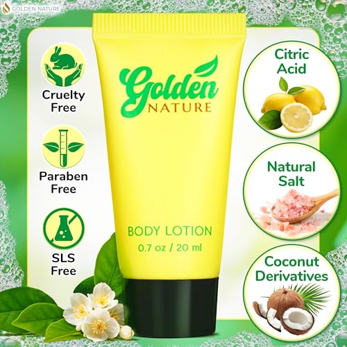 Travel Size Hotel Body Lotion - Jasmine, 0.7 fl oz, 100 PK - Delight Your Guests with Soothing & Refreshing Body Lotion - Bulk Small Size Toiletries for Airbnb, Motels & Guest Rooms