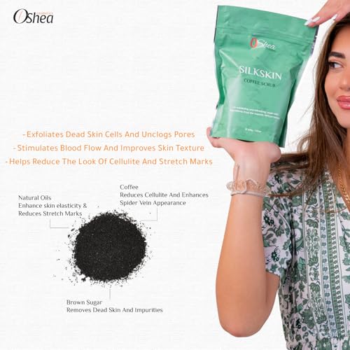 Organic Coffee Scrub, 200 Gr / 7 Oz., 100% Natural & Exfoliating, Deep Cleansing & Energizing, Rich in Coffee Grounds & Antioxidants, Gentle on Skin