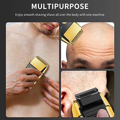 DSP 2-in-1 Bald Shaver for Men with LED Display - Gold Variation