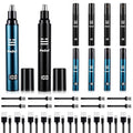 10 Pack Nose Hair Trimmer for Men & Women Professional Painless Eyebrow Facial Hair Trimmer for Male and Female Travel Ear and Nose Hair Clipper USB Rechargeable Trimmers with Digital Display