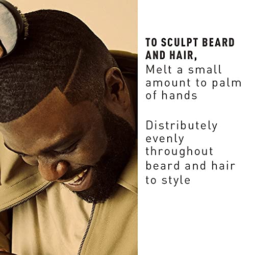 Bevel Beard & Hair Pomade with Coconut Oil & Shea Butter - 3.4 Oz Pack of 2