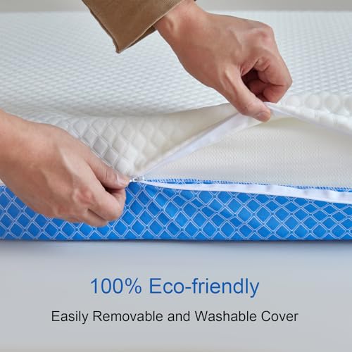 Baby Crib Mattress with Gel Memory Foam & Removable Cover - 52 x 28 inches