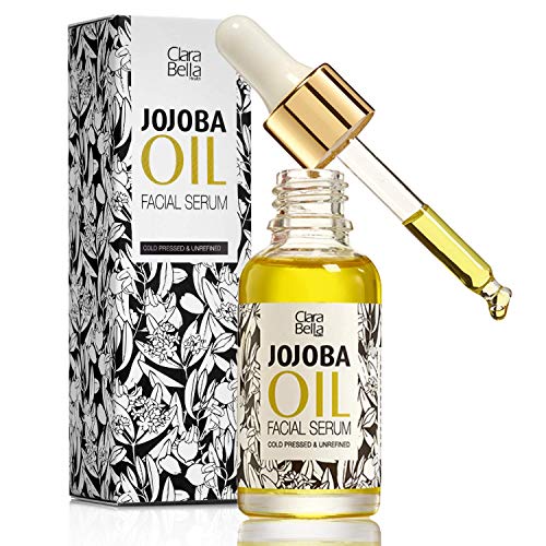 Organic Jojoba Oil Face Serum, Anti Aging Serum, Wrinkle Reduction, ?Vitamin E, Skincare Facial Serum Reduces Dry Skin, Acne Scars, Pimples, Rosacea, Eczema Psoriasis, Seborrheic Dermatitis