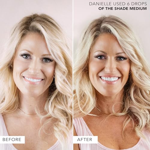 Self Tanning Drops with Kabuki Brush - Natural, Customizable Sunless Tan
