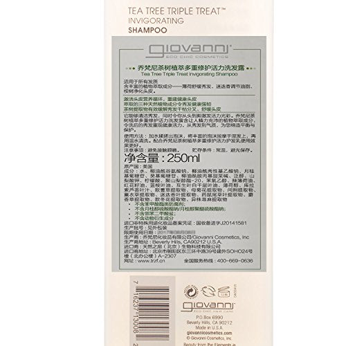 Giovanni, Invigorating Shampoo, Tea Tree, 8.5 oz