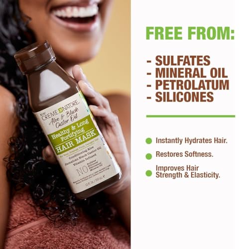 Creme of Nature Aloe & Black Castor Oil Hair Mask - 11.5 Oz Pack of 1