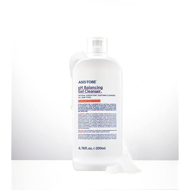 ASIS-TOBE pH Balancing Gel Cleanser 200ml / contains aloe vera, panthenol, alatoin/Soothing and moisturizing effects on the skin/Sensitive skincare/Korea cleanser