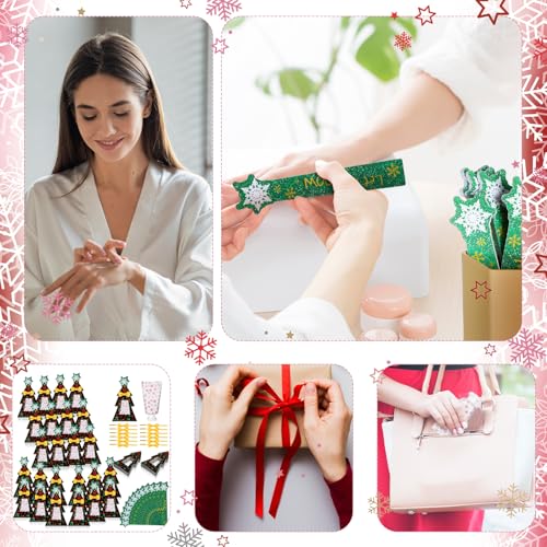 24 Christmas Hand Cream with Nail File Gifts Set Snowflake Hand Cream & Nail File Christmas Party Favors Travel Size Skin Lotion Xmas Party Supplies for Guests