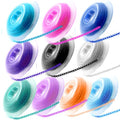 LA MIERE Orthodontic Power Chains 15'' Mix Colors, Closed 0.113’’, Durable Rubber Braces Loops
