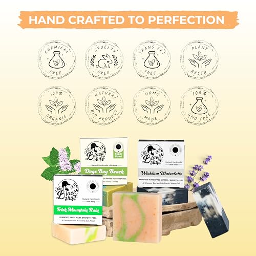 All Natural Men’s Bar Soap with Shea & Irish Seaweed - Moisturizing Exfoliating Handmade