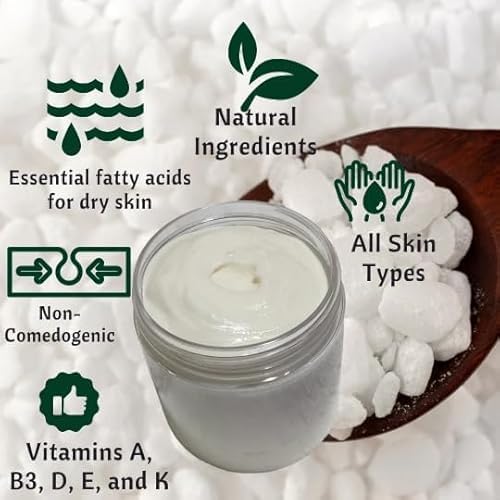 Unscented Tallow & Goat Milk Body Butter — Natural Moisturizing Cream, Diaper Rash Relief