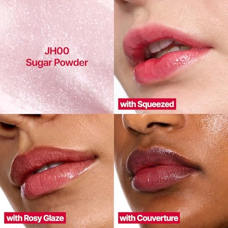 fwee Glowy Jelly Pot | Dewy Jelly Lip & Blush, Shimmer Glow Jelly Balm, Dewy Buildable Finish ? Sugar Powder (Shimmer Balm) | 0.14 oz