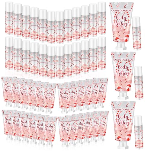 Sacubee 24 Set Christmas Peppermint Lip Balm & Body Lotion Gift Set (Variation 24)