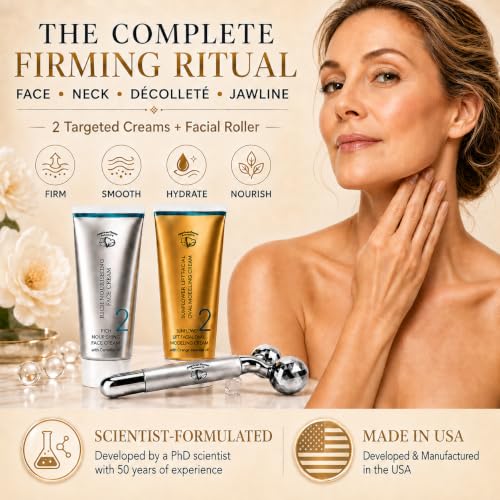 Anti-Aging Firming Cream Set for Face, Neck & Décolleté with PDRN & Collagen
