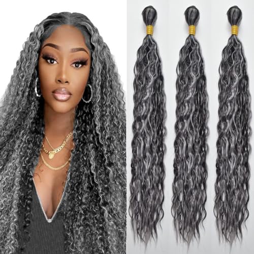 Human Hair Straight Bundles P4/GREY 22 24 26 Inch Brazilian Virgin Remy Sew-In