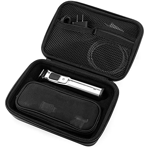 ProCase Hard Carrying Case Compatible for Norelco Multigroom Series 7000 MG7750/49 MG7770 MG7790 MG7791/40 Men's Electric Trimmer Shaver and Attachments -Black