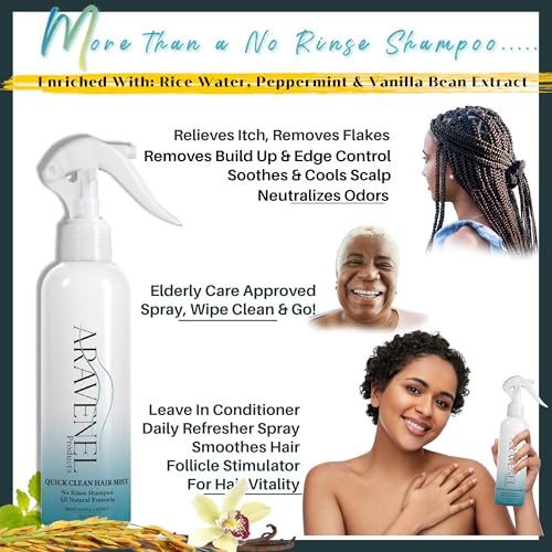 All Natural Hair Refresh & Clarifying Mist - 8oz for All Hair Types