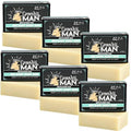 Grown Ass Man Co. Body Bars - Natural Organic Exfoliating & Soothing Soap 4oz 6-Pack