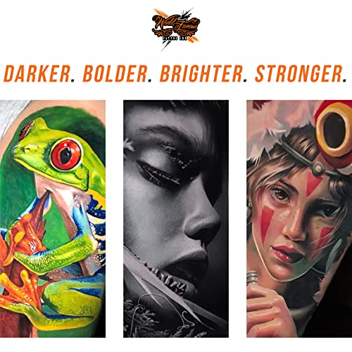 Rocker Black Tattoo Ink - 4 oz Professional, Vegan & Skin-Safe Ink