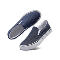 Emma Shoes Low-Top Slip Ons Women's Fashion Sneakers Casual Canvas Sneakers for Women Comfortable Flats Breathable Padded Insole Slip on Sneakers Women Low Slip on Shoes