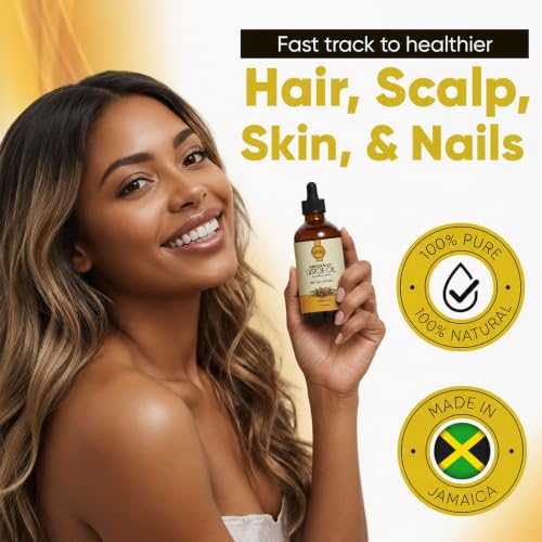 Kisii Jamaican Black Castor Oil 4 oz - Pure Hair & Skin Nourishing Oil with Dropper