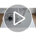 Black 20-Inch Low Profile Ceiling Fan with Light and Remote Control