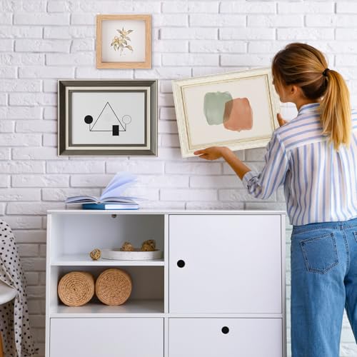 Kathfly 20 Pack Vintage Picture Frames with Stand - Classic Wall & Desktop Display, Antique Farmhouse Style (Variation: Simple Style)