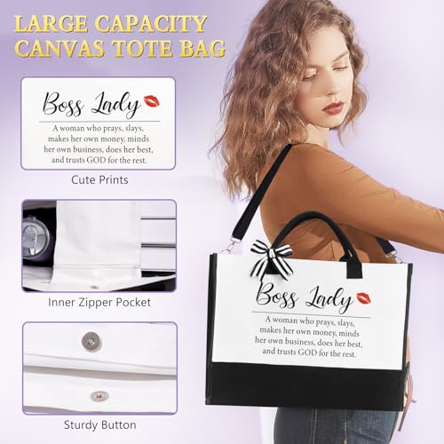 Thank You Gifts for Women Gift Set with Tote Bag Tumbler - Boss, Birthday, Christmas Appreciation