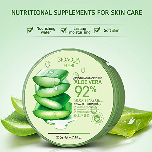 Aloe Vera Night Cream Gel Set - 3 Pack 7.43 Fl Oz | Hydrating & Soothing Moisturizer