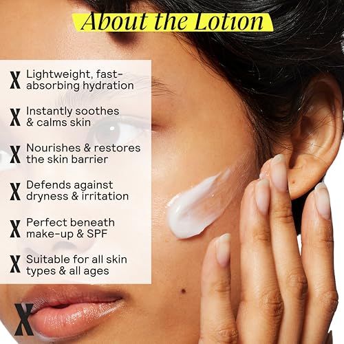 Gentle Moisturizing Lotion for Sensitive Skin - Face & Body Hydrator, Hyaluronic Acid & Ceramides, Fragrance-Free, 10 Oz