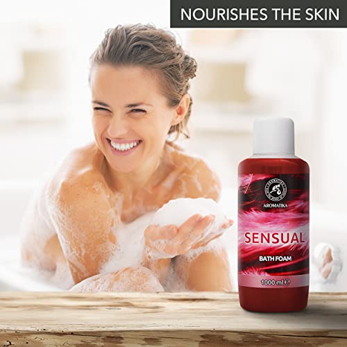 Bath Foam Sensual - 34 Fl Oz (1000ml) - Body Care - Good Sleep - Beauty - Bathing - Body Care - Wellness - Relax - Aromatherapy - Spa - Bubble Baths
