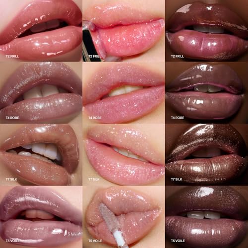 ENTROPY MAKEUP Voile Tulle Lip Gloss with 3D Pearl Shine, Non-Sticky Moisturizing, Peptide Complex, Lightweight