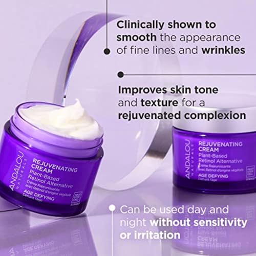 Andalou Naturals Violet Plant-Based Retinol Alternative Face Cream 1.7oz