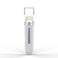 Micro Titanium Infusion Derma Stamp Microneedle for Skin Care Face Lips Hair Scalp Derma Roller Alternative Beauty Tool Microneedling Serum Applicator Microneedling Pen (Silver)