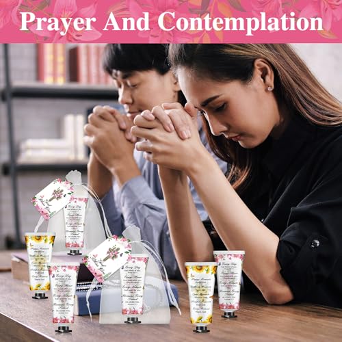 Christian Hand Cream Gift Set with Prayer Cards & Bible Verses for Women