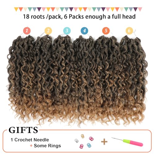 Forevery 16 Inch T27 Goddess Locs Crochet Hair - Pre-Looped Faux Locs for Black Women, 6-Pack