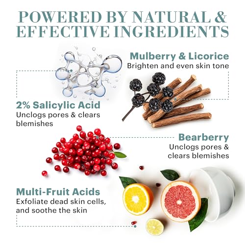 Targeted Acne Spot Treatment with Salicylic & Fruit Acids - Overnight Skin Solution (0.25 fl oz)