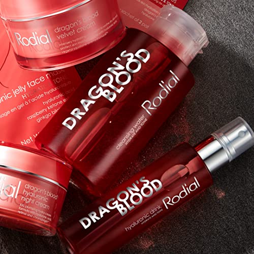 Rodial Dragon’s Blood Micellar Cleansing Water 3.5 Fl Oz - Hydrating No-Rinse Face & Eye Cleanser with Hyaluronic Acid & Rose Water