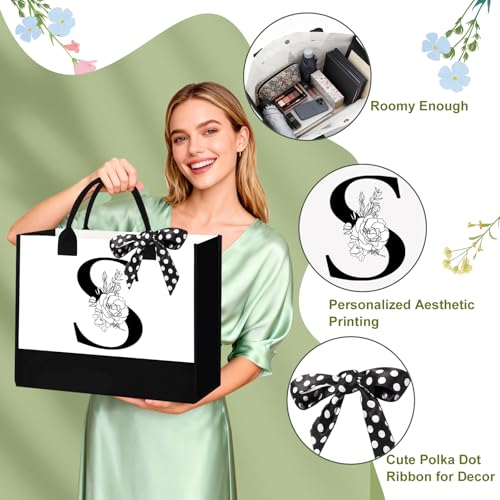 Personalized Christmas Birthday Gift Set for Women Monogram Initial S