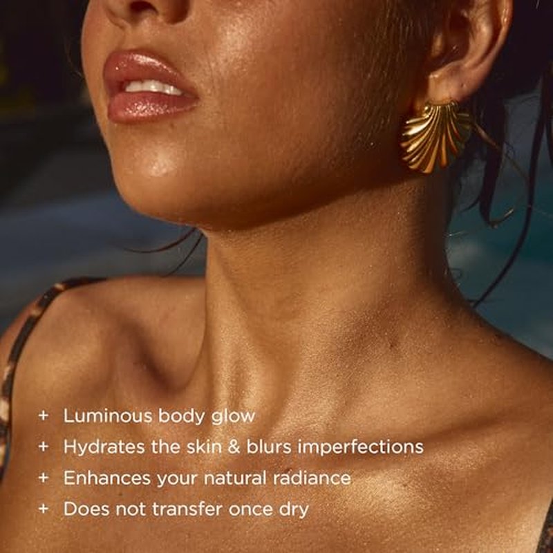 + Lux Unfiltered N¡Æ10 Blurring Body Glow Lotion - Instant Body Shimmer Lotion that Blurs Imperfections and Hydrates with Shea Butter, Squalane & Vitamin C - Vegan, Cruelty Free, Fragrance Free