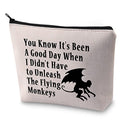 BLUPARK Wizard Gift Flying Monkeys Makeup Bag You Know It's Been A Good Day Unleash The Flying Monkeys Cosmetic Bag (It's Been A Good Day)